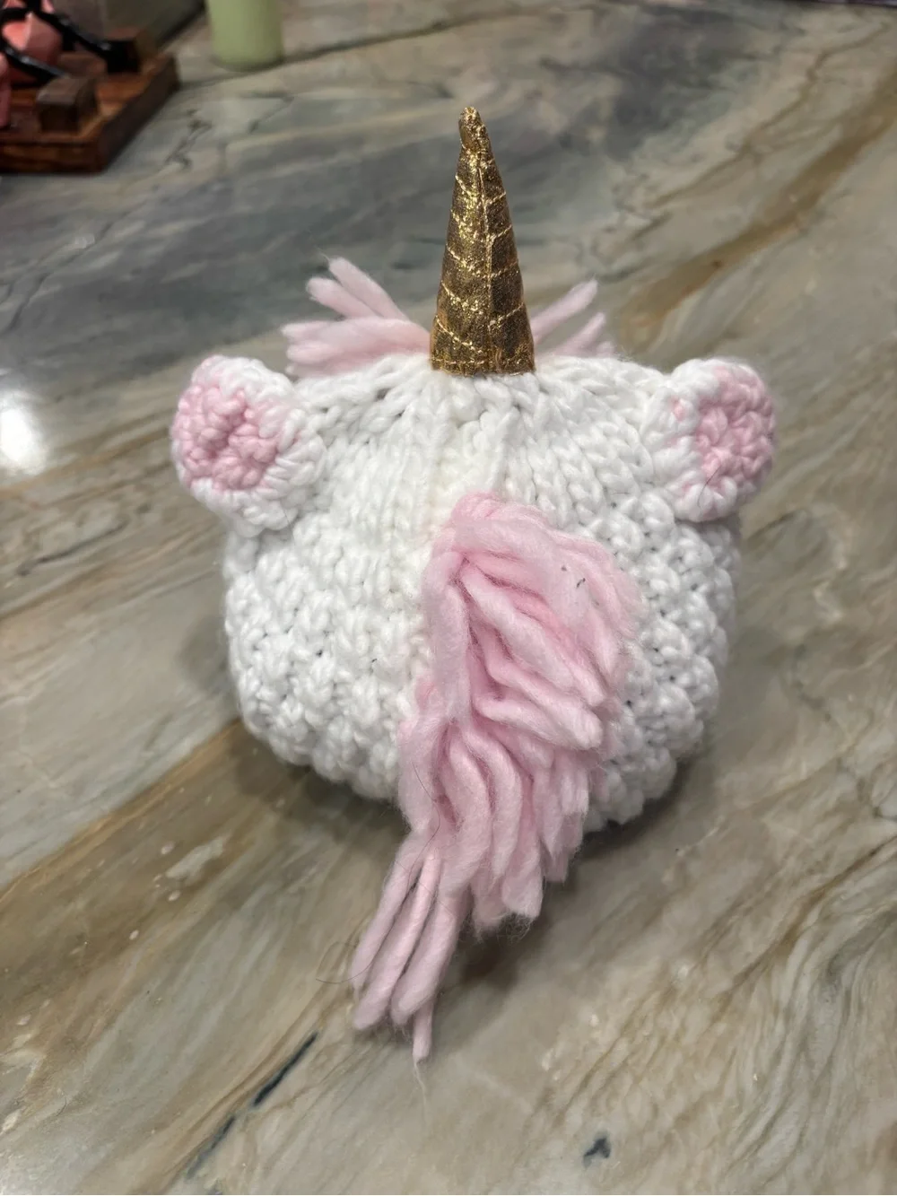 Adorable Unicorn Knit Hat